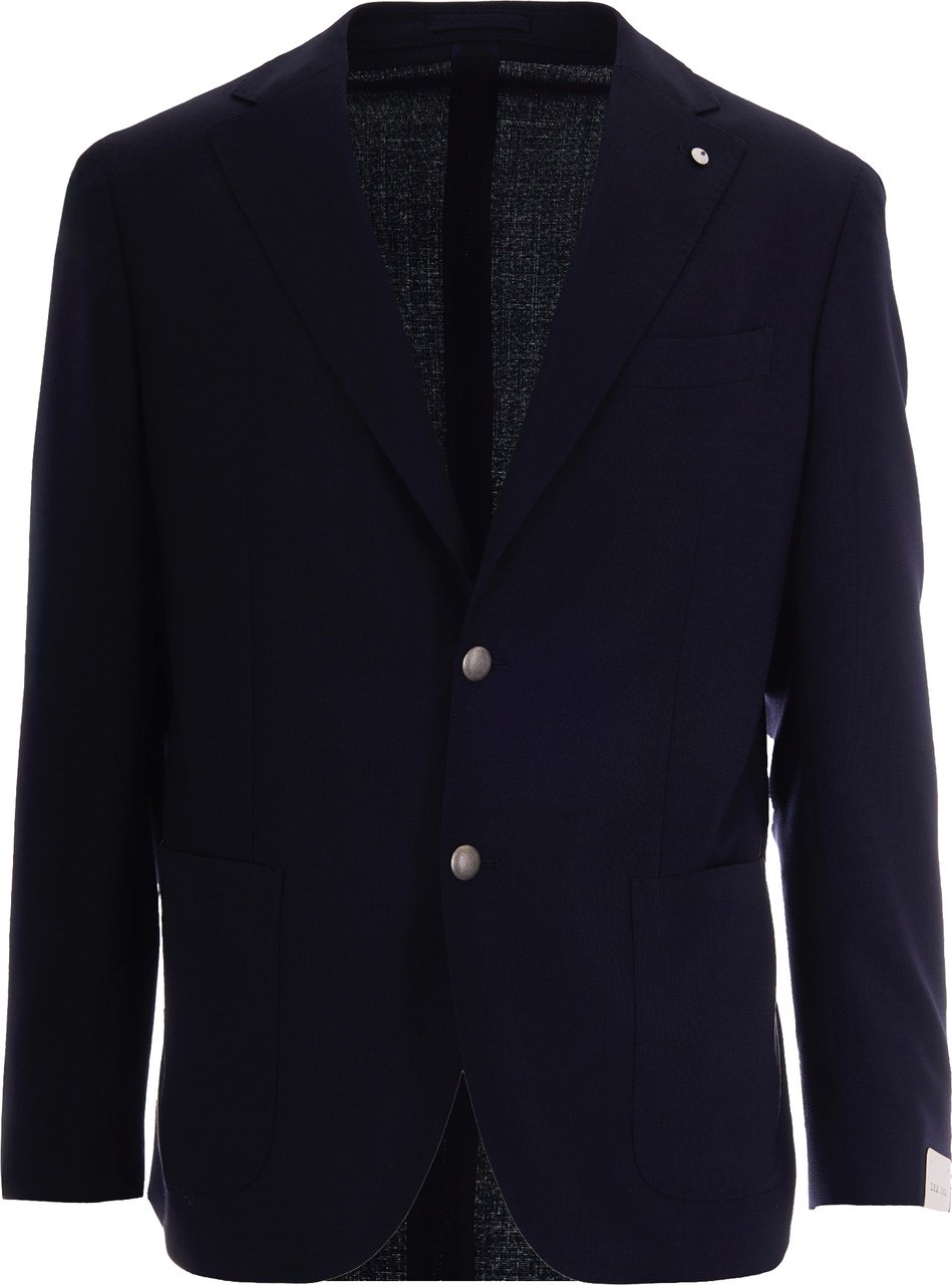 L.B.M 1911 Navy Unlined Blazer Blauw