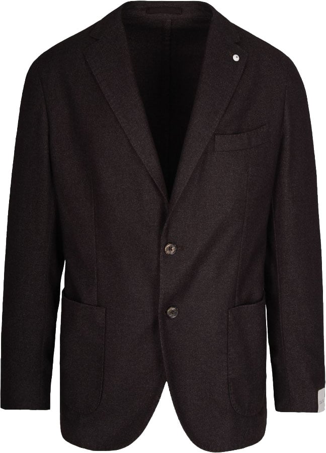 L.B.M 1911 Single-Breasted Brown Wool And Cashmere Blazer Bruin