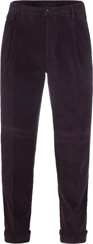 L.B.M 1911 Burgundy Miles Pants Zwart