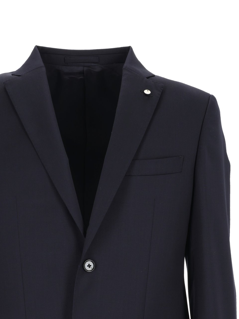 L.B.M 1911 Tailored Two Button Notch Blazer Zwart