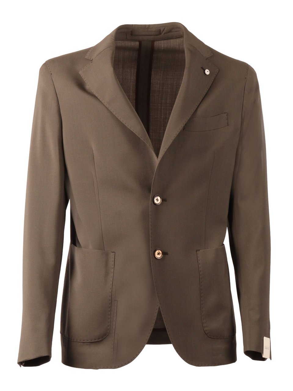 L.B.M 1911 Brown Drop S Virgin Wool Jacket Grijs