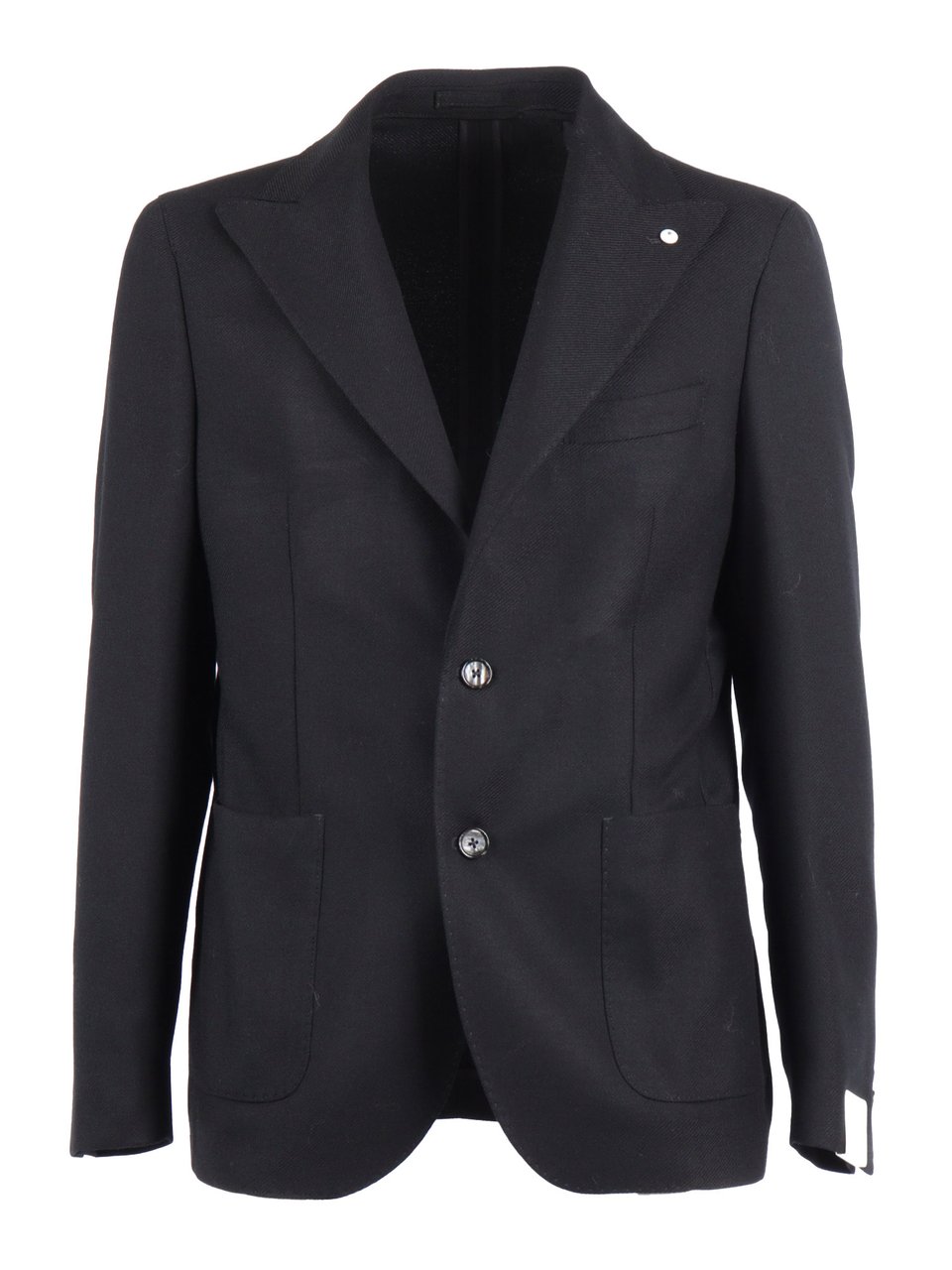 L.B.M 1911 Black Tailored Two Button Jacket Zwart