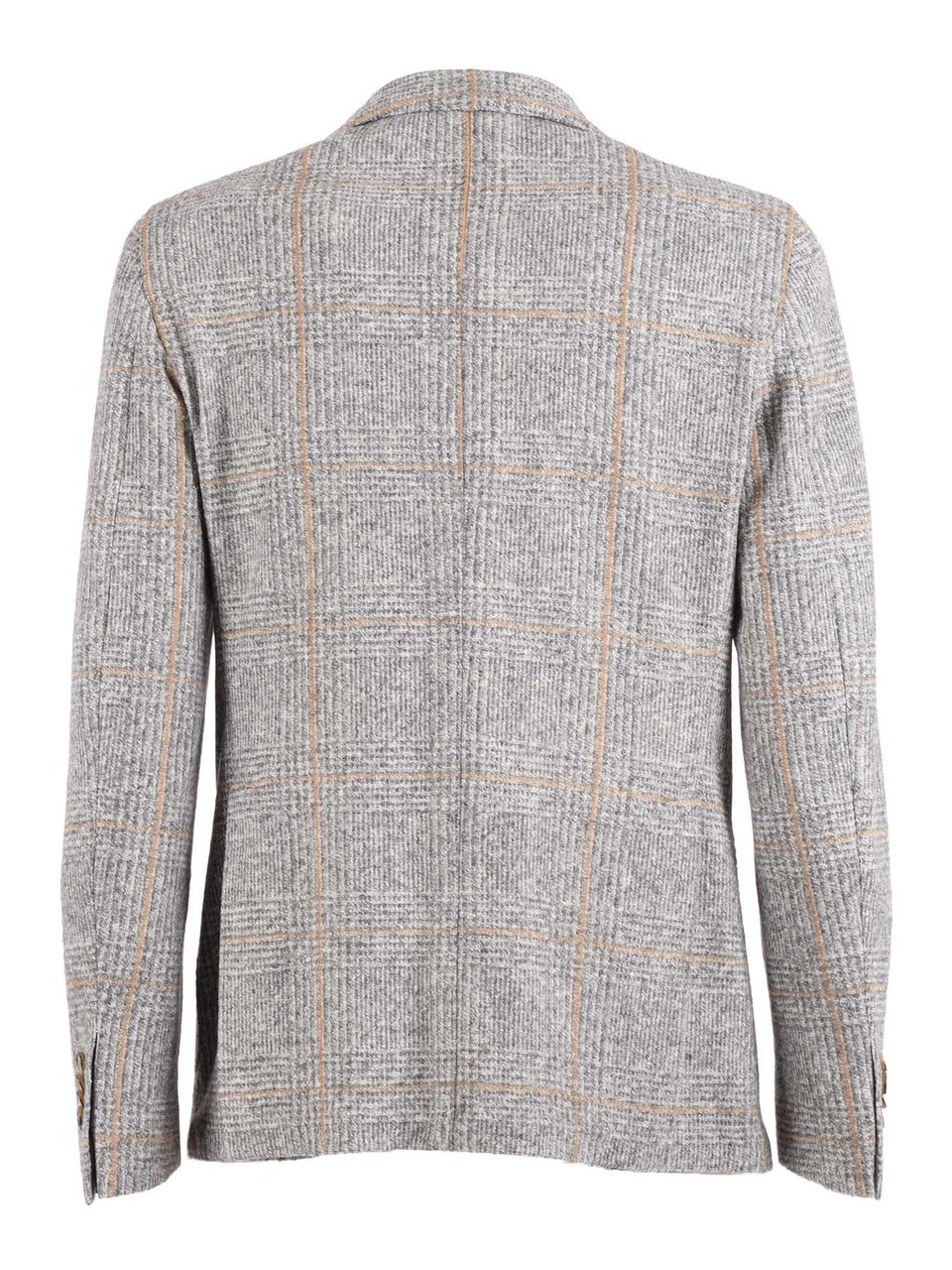 L.B.M 1911 Check Pattern Notch Blazer Grijs