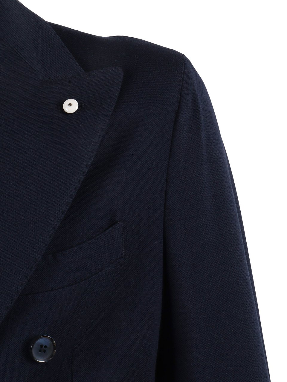 L.B.M 1911 Double Breasted Structured Blazer Blauw