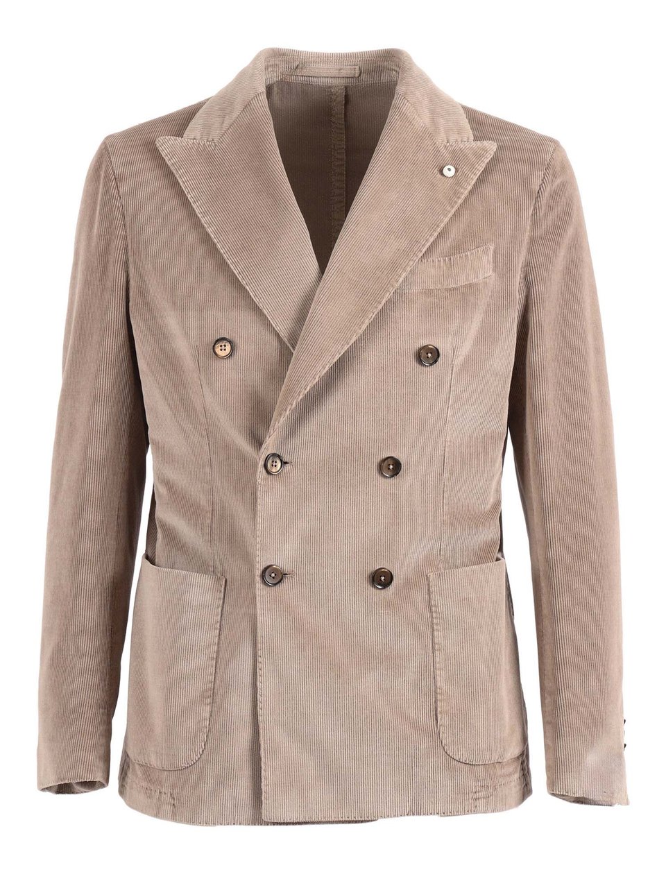 L.B.M 1911 Double Breasted Corduroy Jacket Roze