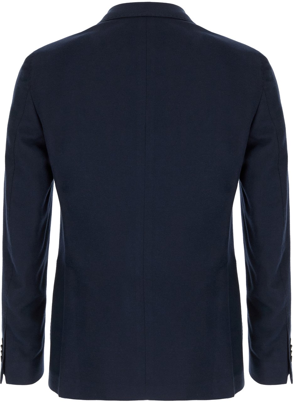 L.B.M 1911 L.b.m. 1911 Navy blue cotton blazer Blauw