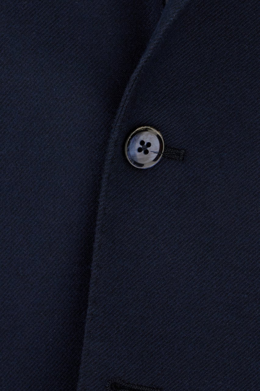 L.B.M 1911 L.b.m. 1911 Navy blue cotton blazer Blauw