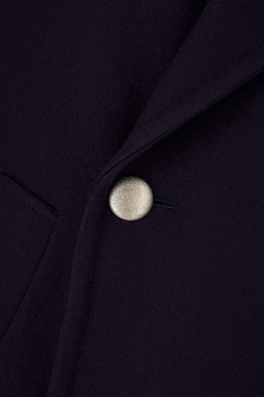 L.B.M 1911 L.b.m. 1911 Midnight blue wool blend coat Blauw