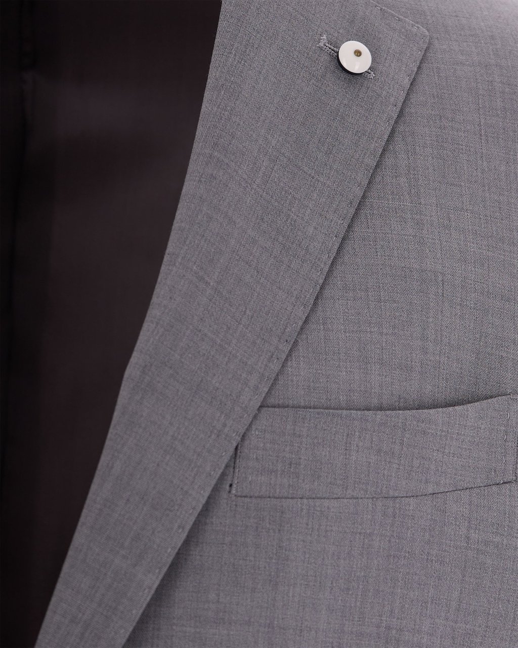 L.B.M 1911 Pearl Grey Single-Breasted Suit Grijs