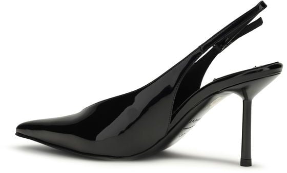 LE SILLA Black Calf Leather Bos Taurus High Heel Pumps Zwart