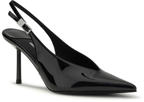 LE SILLA Black Calf Leather Bos Taurus High Heel Pumps Zwart