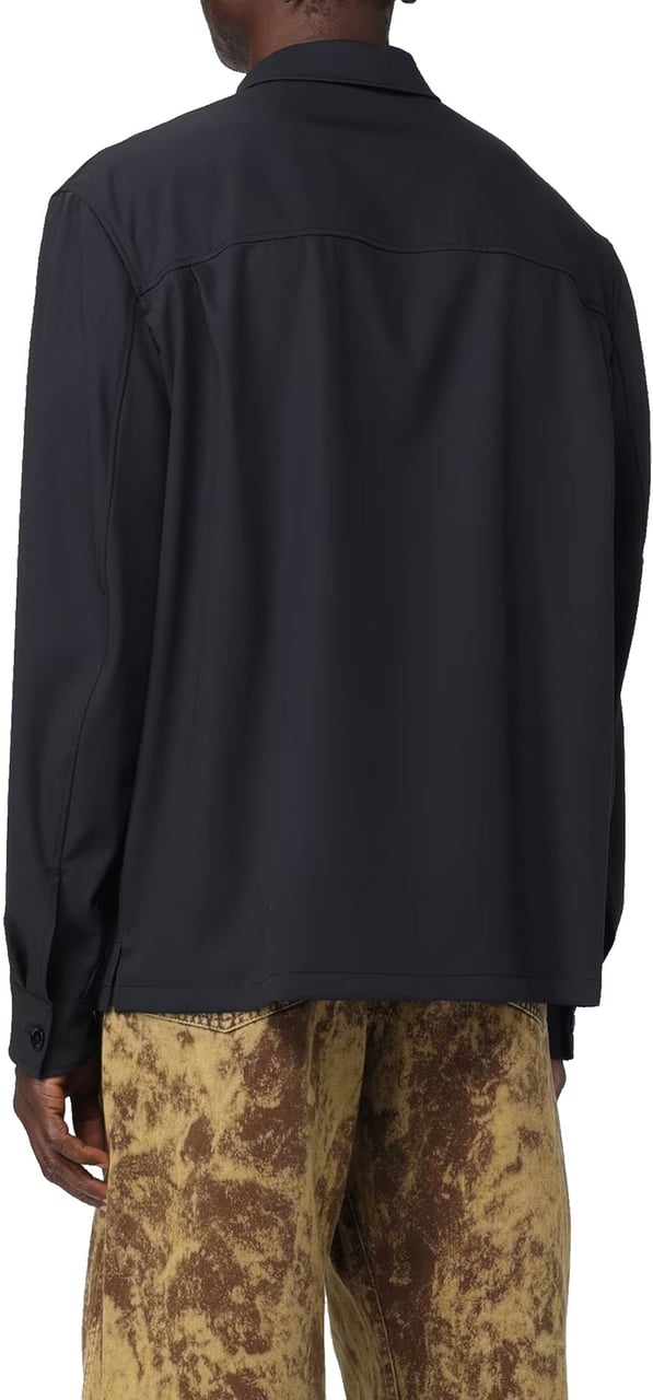 Lemaire 'Military' Wool Jacket Zwart