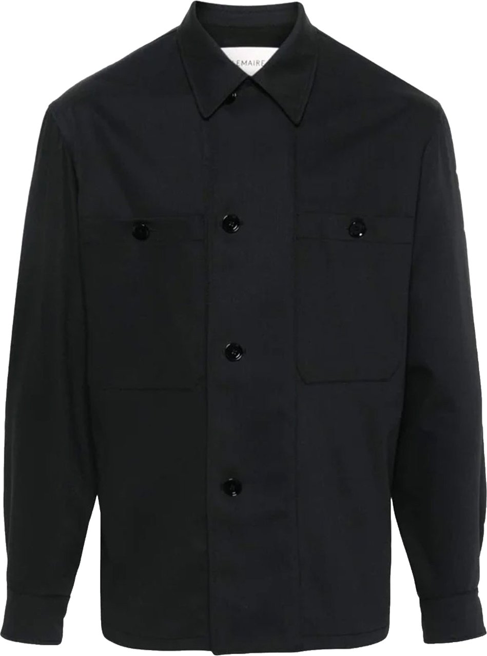 Lemaire 'Military' Wool Jacket Zwart