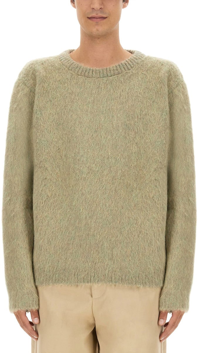Lemaire BRUSHED WOOL SWEATER Grijs