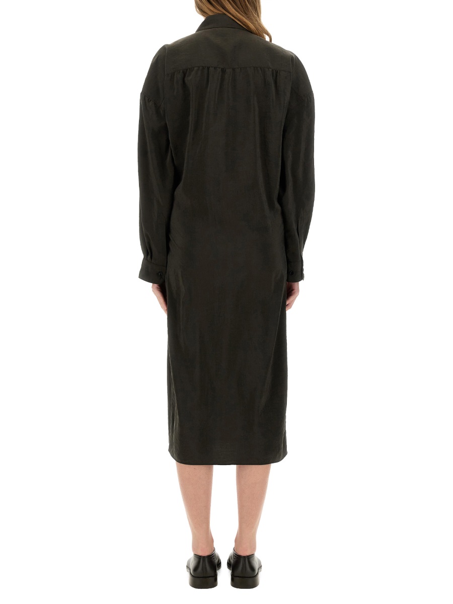 Lemaire "STRAIGHT COLLAR TWISTED" DRESS Bruin