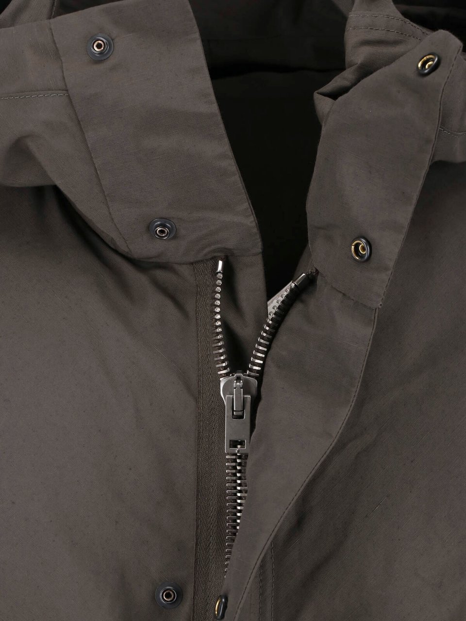 Lemaire Brown Long Straight Utilitarian Hooded Jacket Bruin