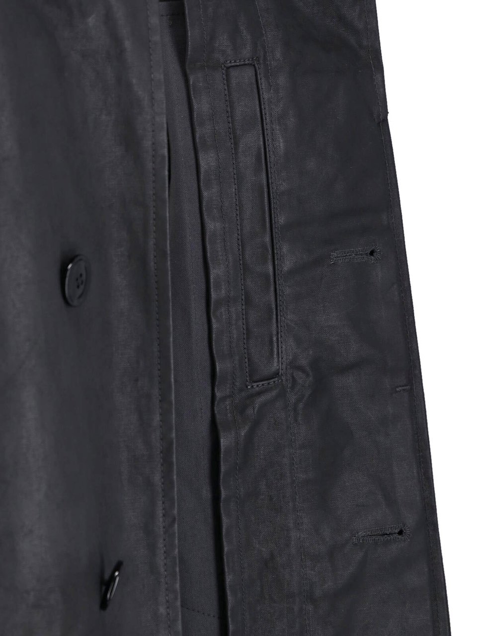 Lemaire Black Hooded Straight-Cut Casual Jacket Zwart