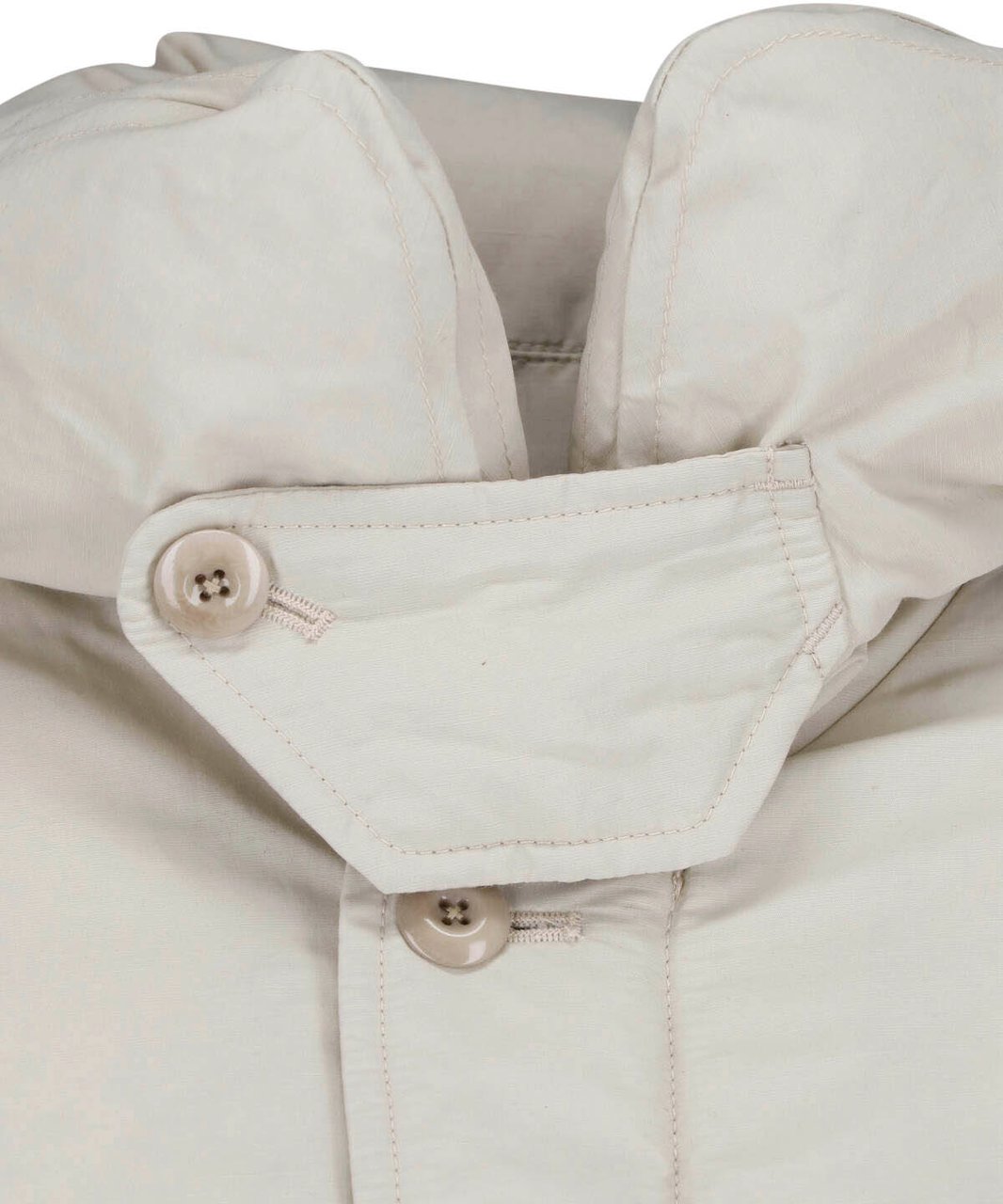 Lemaire Neutral High Padded Collar Cropped Jacket Neutraal