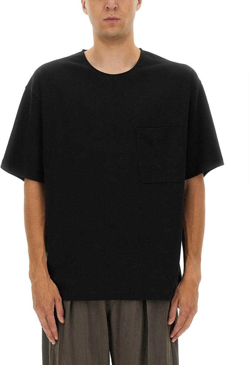 Lemaire RELAXED FIT T-SHIRT Zwart
