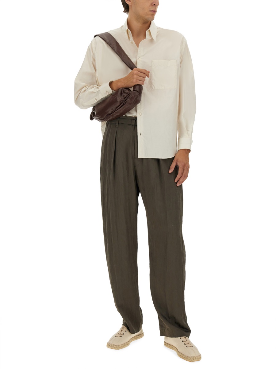 Lemaire COTTON AND SILK SHIRT Beige