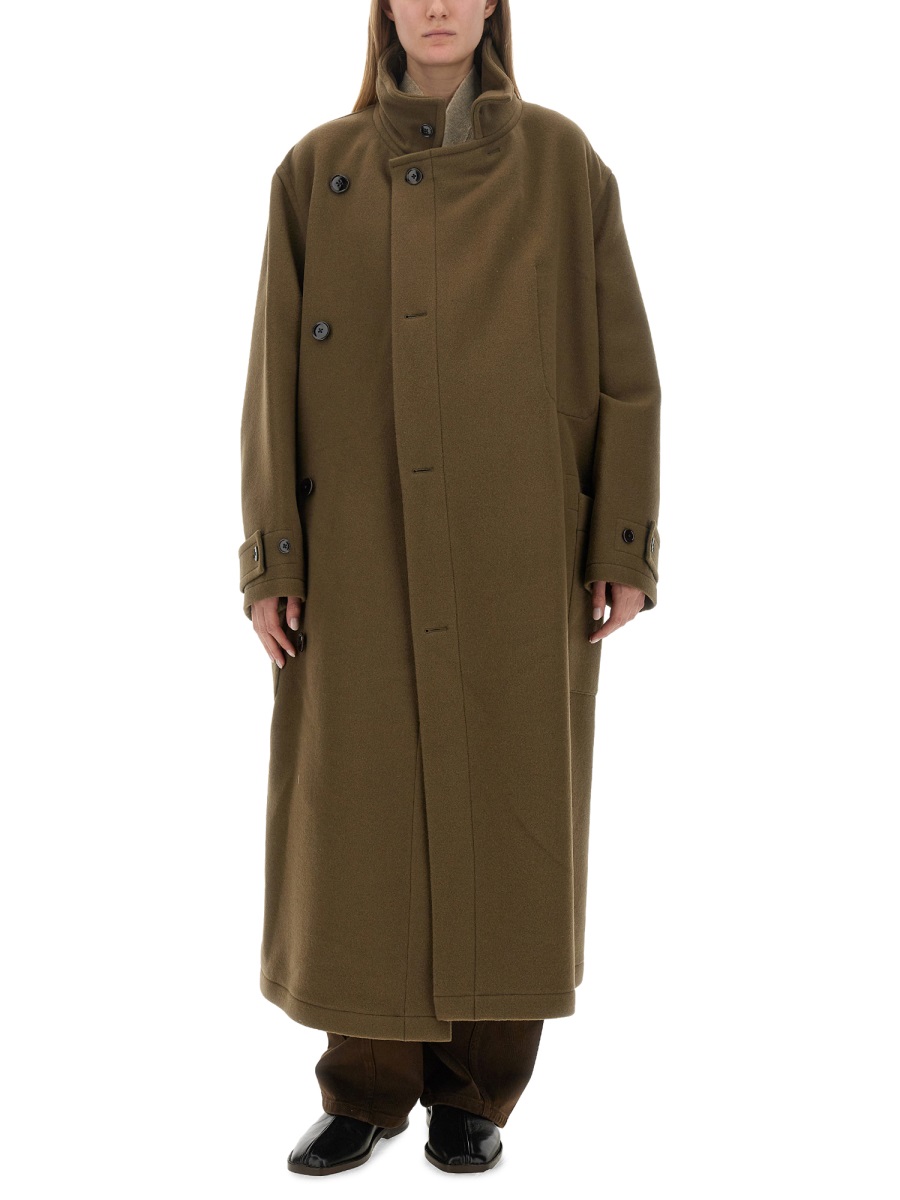 Lemaire BELTED COAT Bruin