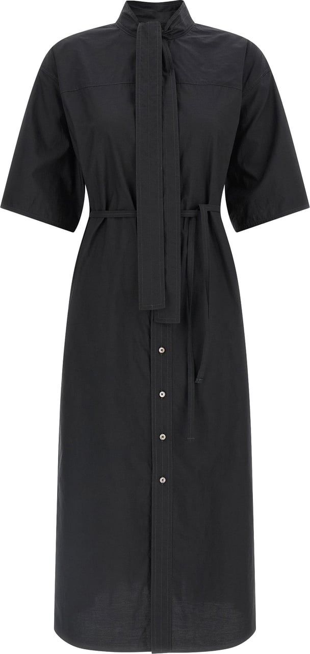 Lemaire Reversible Tube Dress with High Neck Zwart