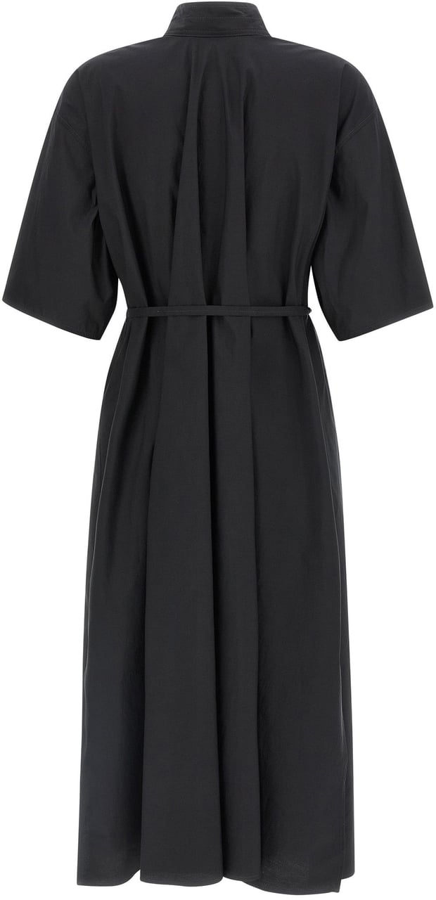 Lemaire Reversible Tube Dress with High Neck Zwart