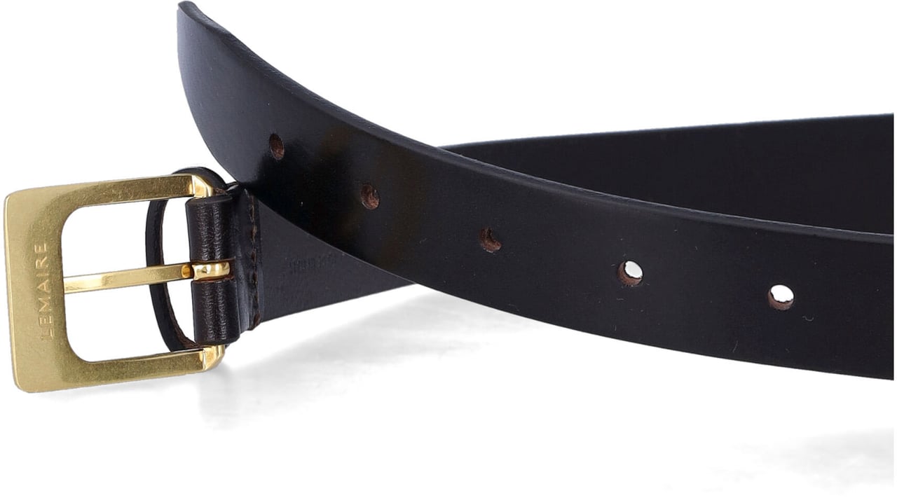 Lemaire Rail Belt Dk Brown Bruin