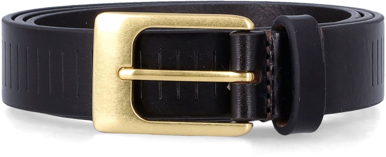 Lemaire Rail Belt Dk Brown Bruin