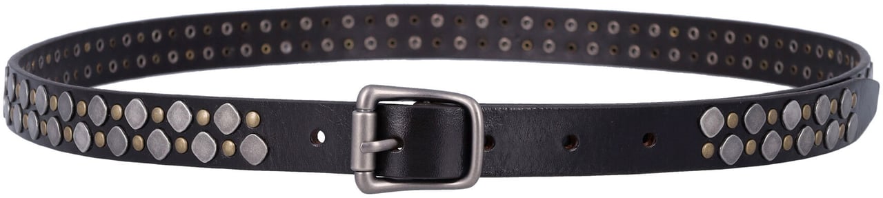 Lemaire Rio Studs Belt Dk Brown Bruin