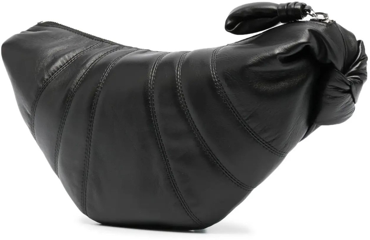 Lemaire Small Croissant Bag Black Zwart