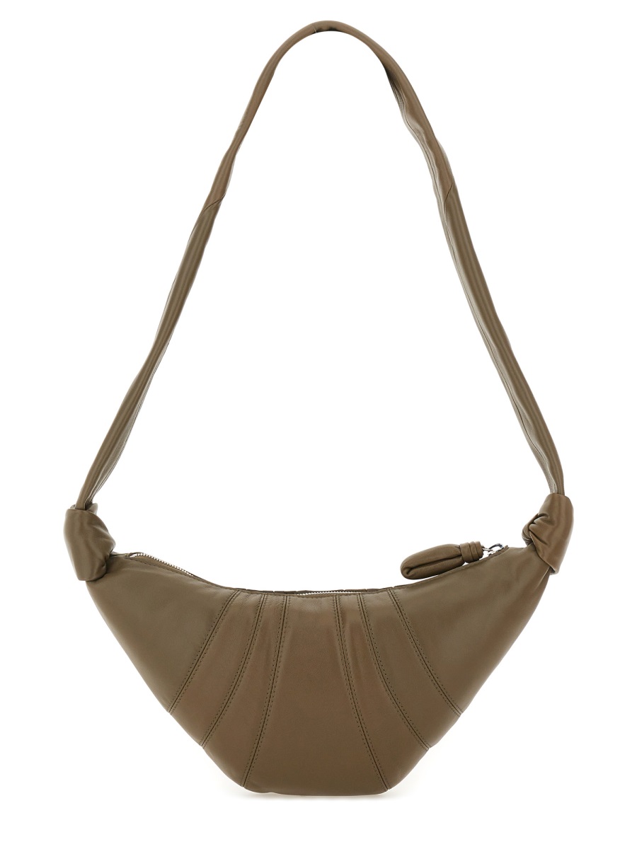 Lemaire Small Croissant Twisted Strap Shoulder Bag Grijs