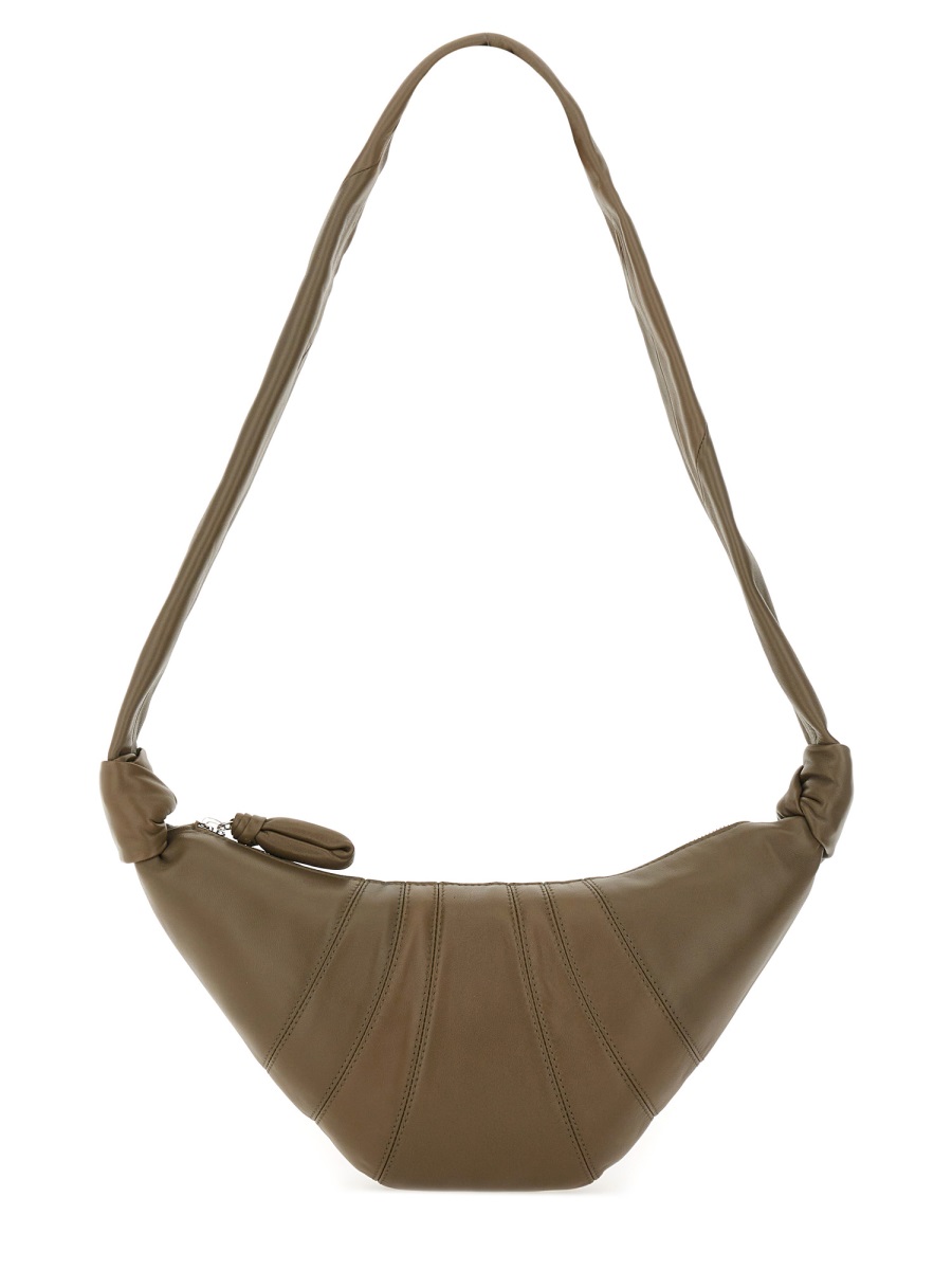 Lemaire Small Croissant Twisted Strap Shoulder Bag Grijs