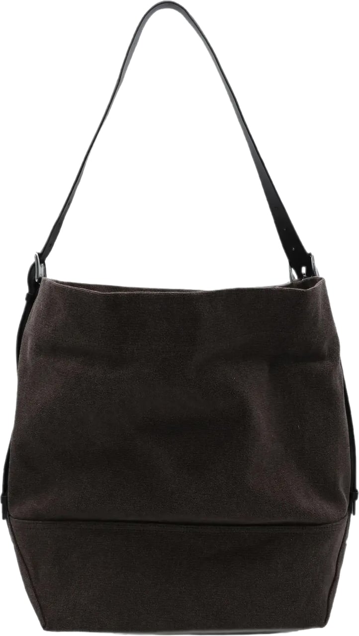 Lemaire Belted Tote Bag Dark Chocolate Bruin