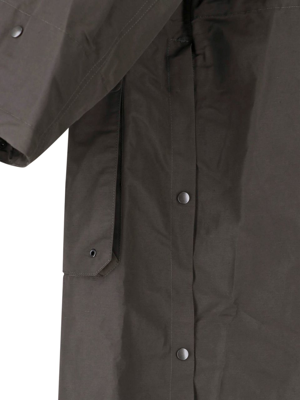 Lemaire Brown Long Straight Utilitarian Hooded Jacket Bruin