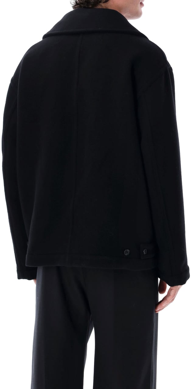 Lemaire Boxy Peacot Nero Zwart