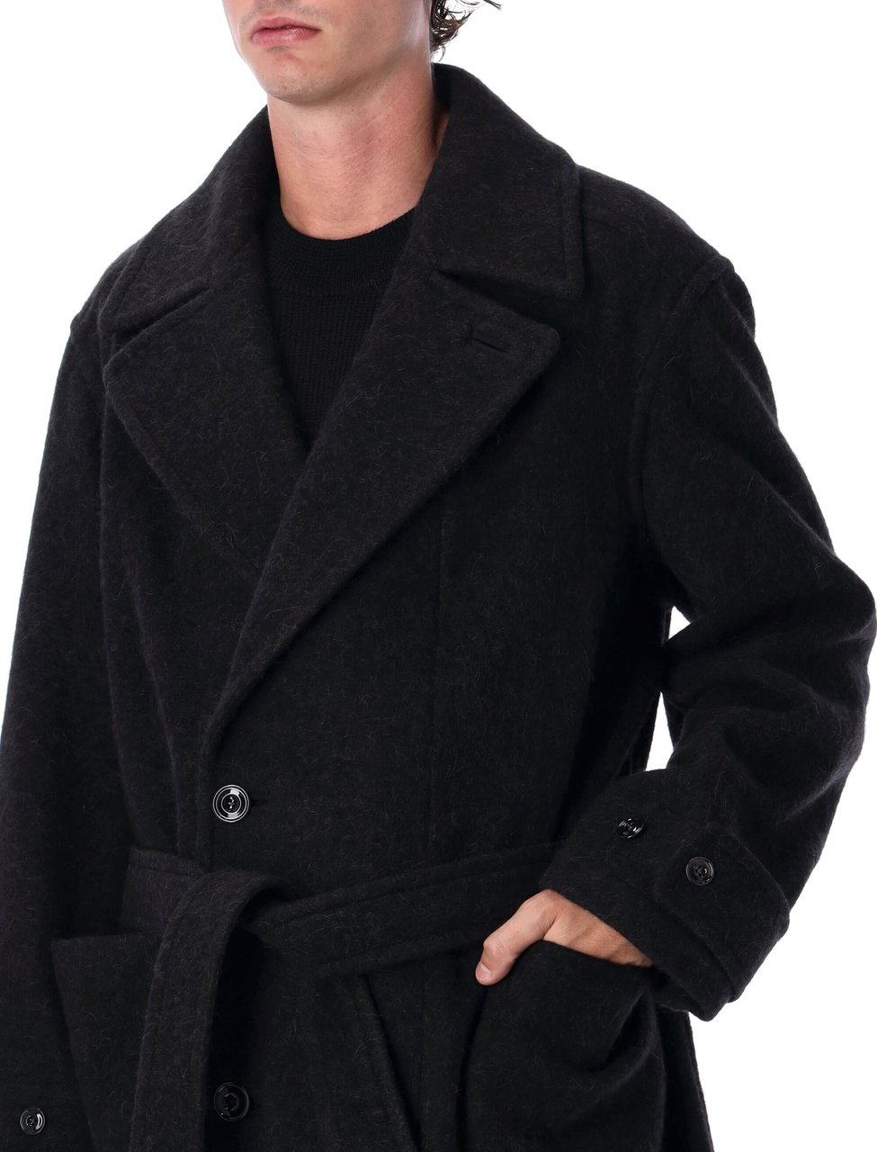 Lemaire Soft Coat Nero Zwart
