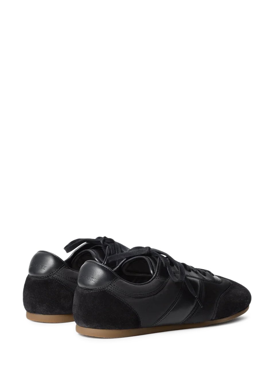 Lemaire Luxe Black Sneakers with Smooth Zwart