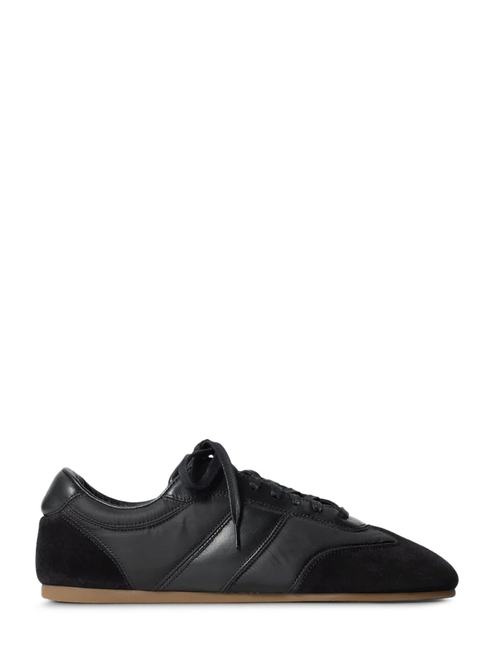 Lemaire Luxe Black Sneakers with Smooth Zwart
