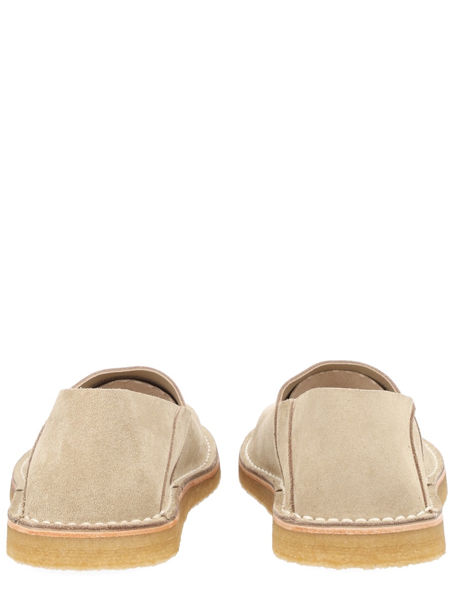 Lemaire Minimalist Soft Suede Cowhide Lining Loafers Roze