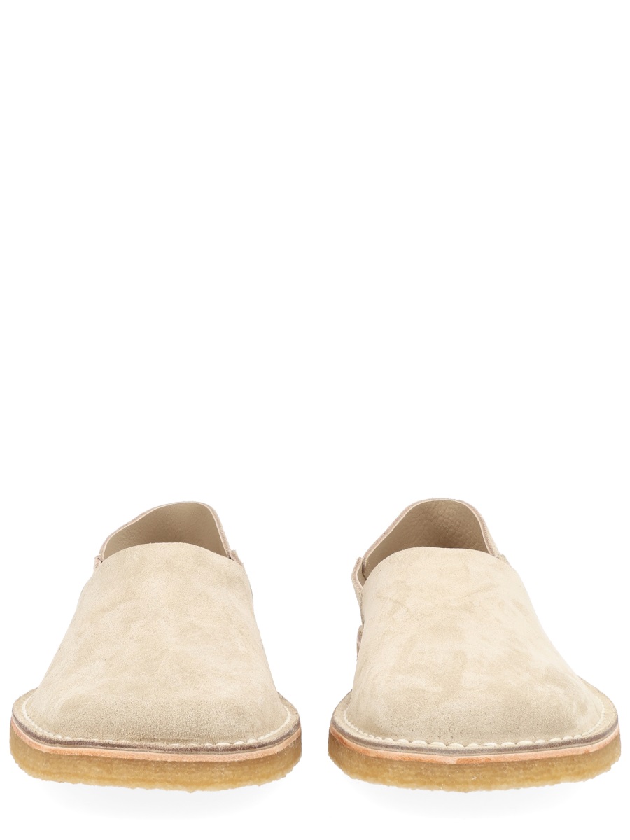 Lemaire Minimalist Soft Suede Cowhide Lining Loafers Roze