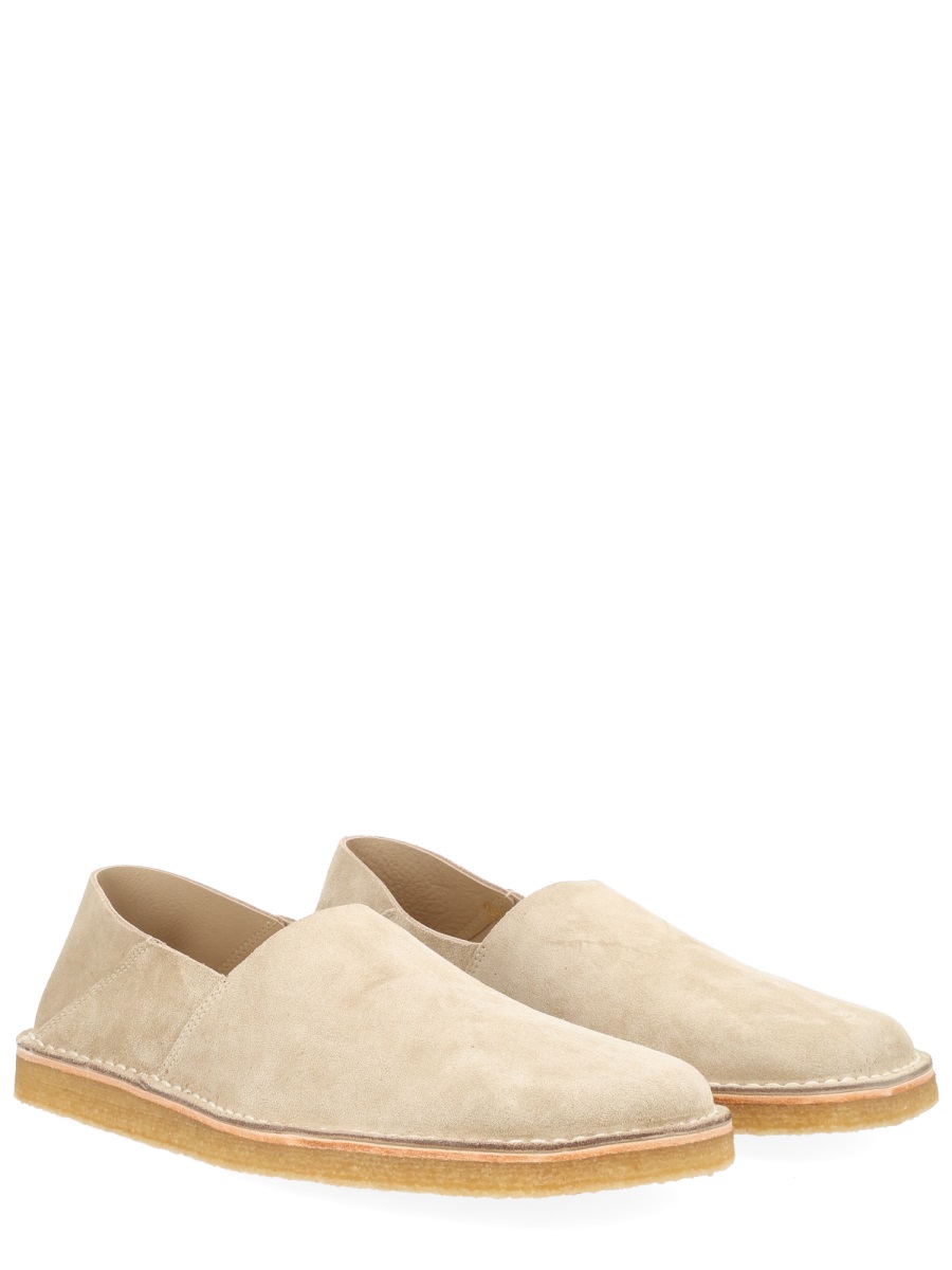 Lemaire Minimalist Soft Suede Cowhide Lining Loafers Roze