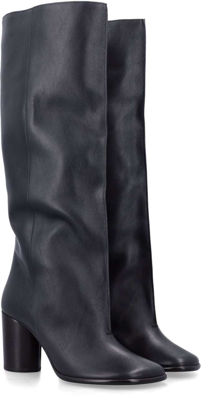Lemaire Crease Sleeve Boot Nero Zwart