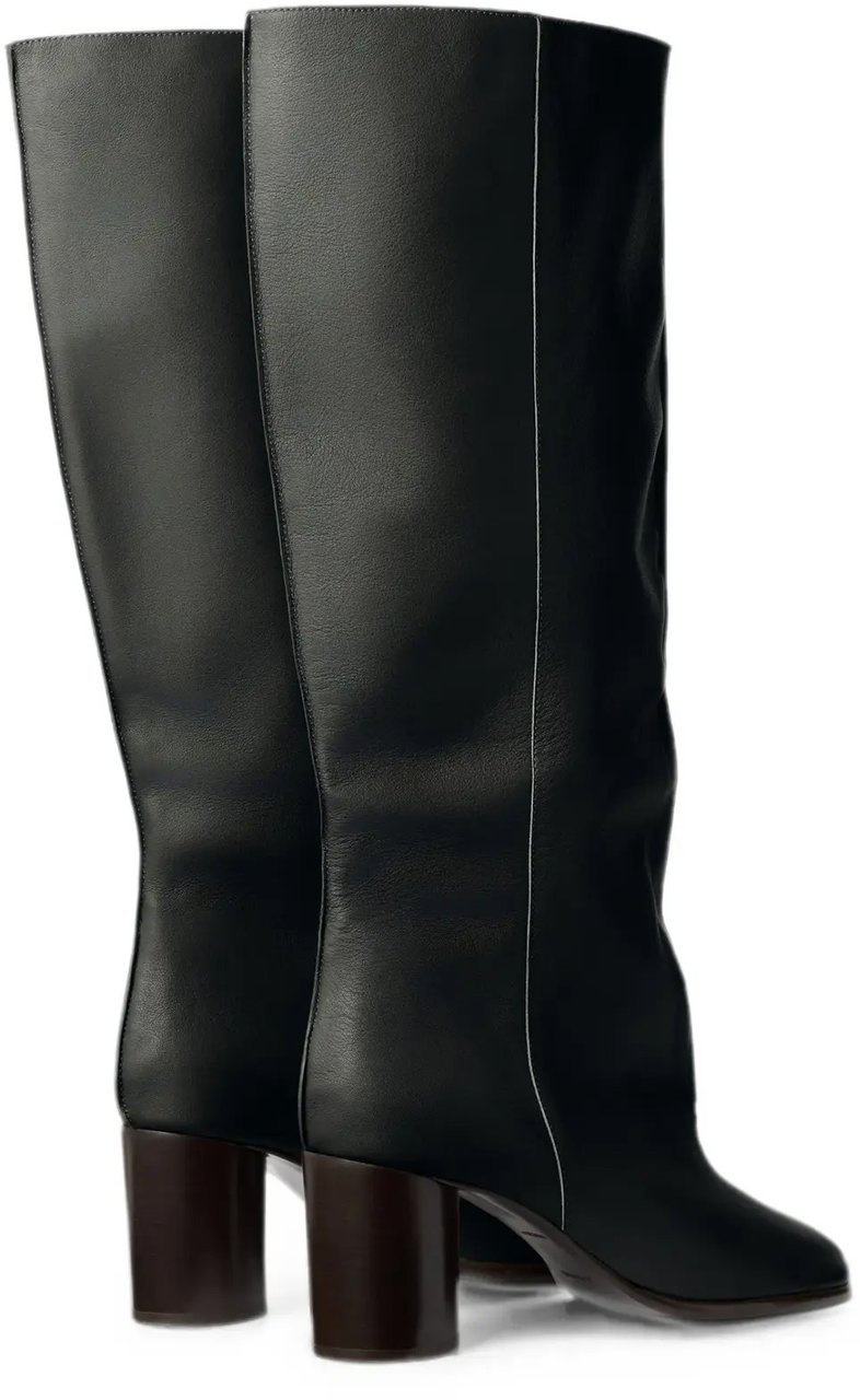 Lemaire Crease Sleeve Boots Black Zwart