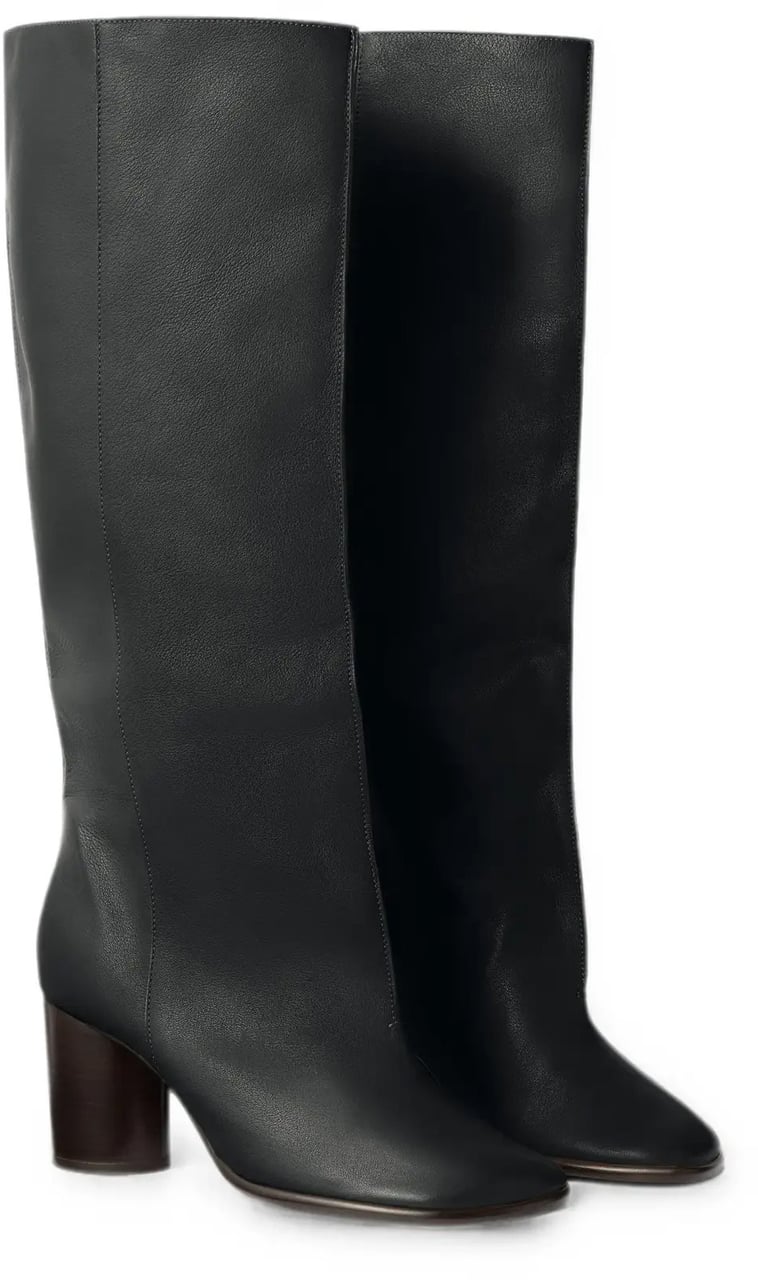 Lemaire Crease Sleeve Boots Black Zwart