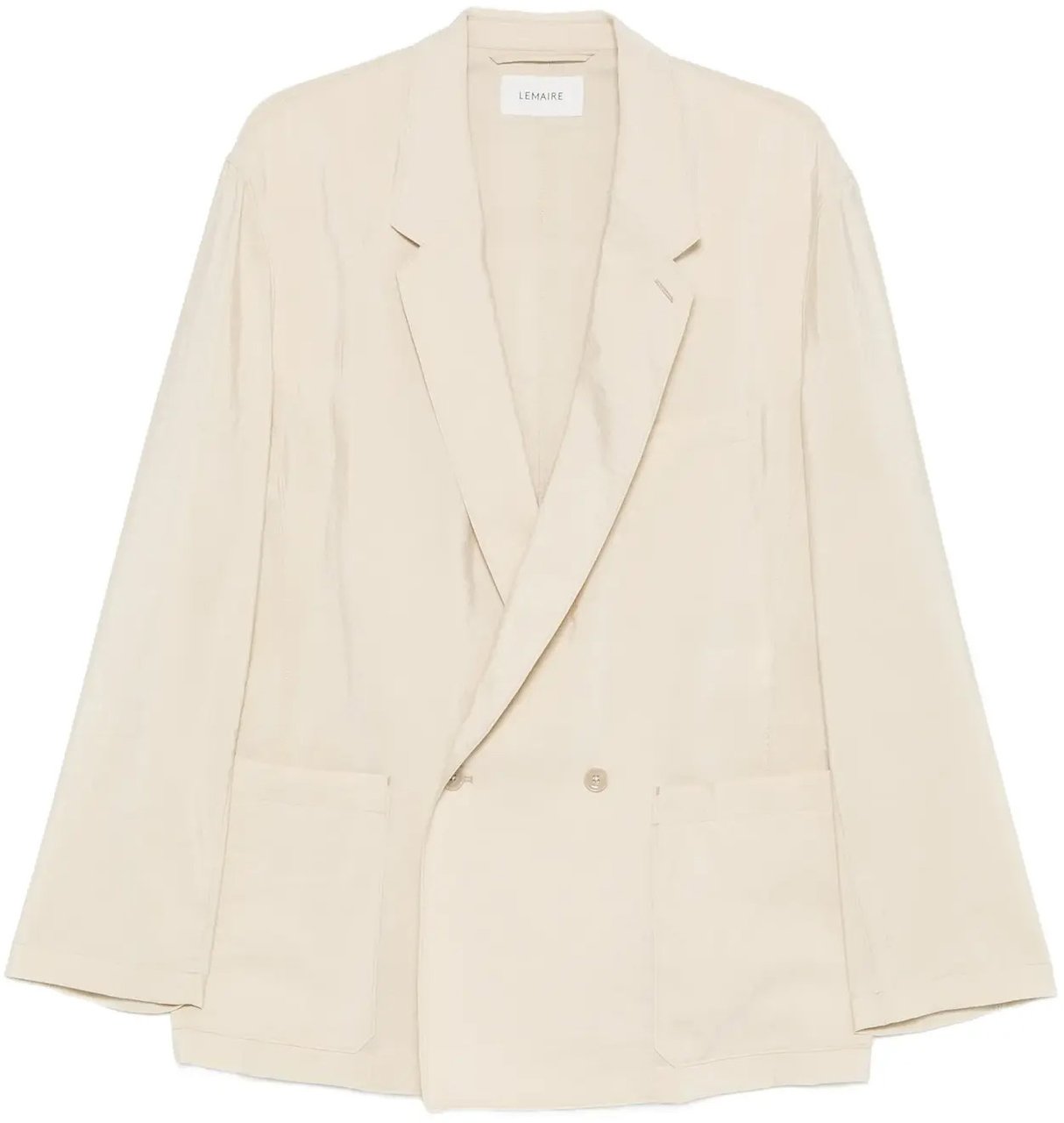Lemaire Soft Db Jacket Oat Milk Divers
