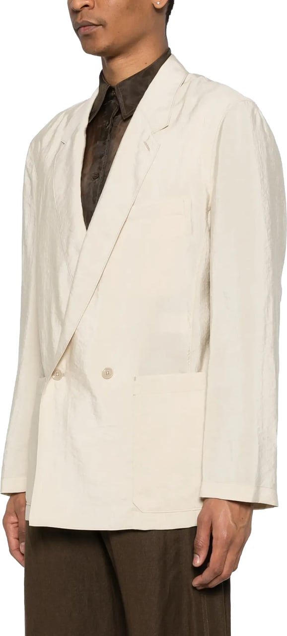 Lemaire Soft Db Jacket Oat Milk Divers