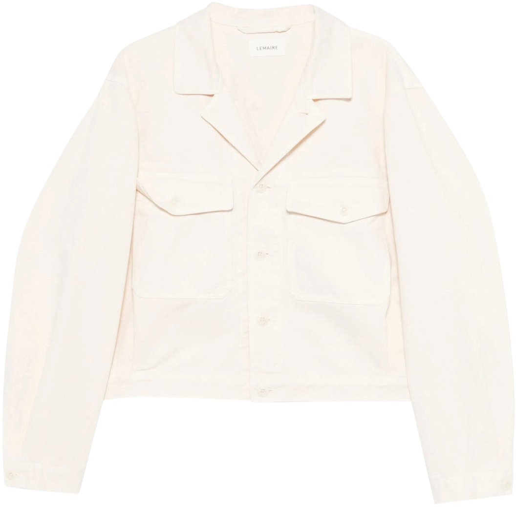 Lemaire Lemaire Trucker Jacket Snowy Off White Wit