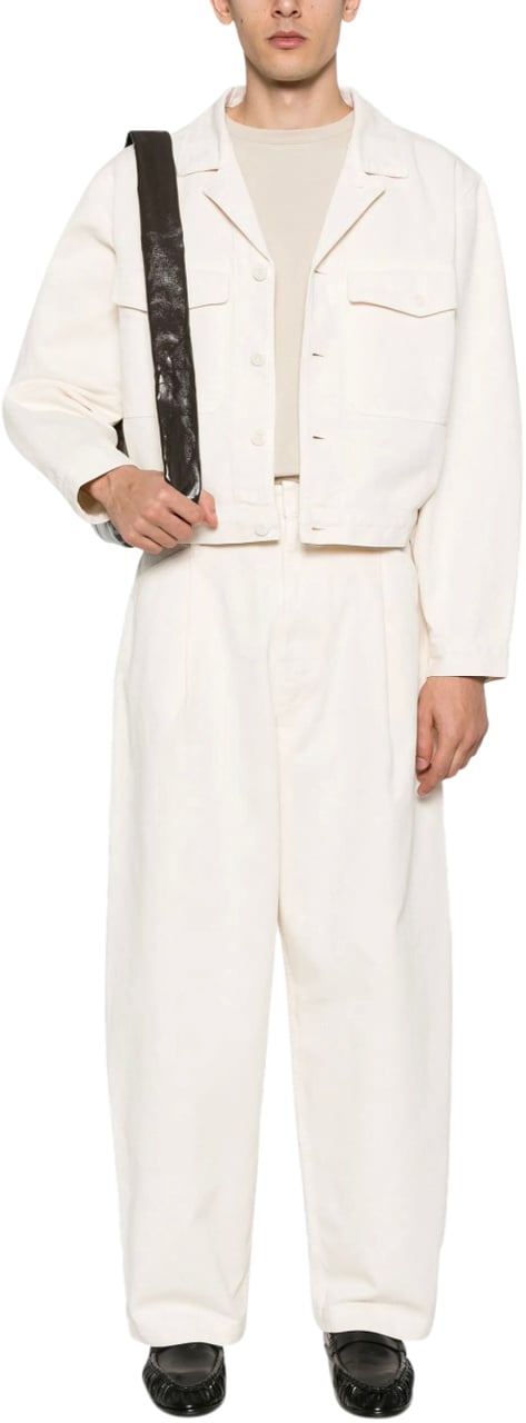 Lemaire Lemaire Trucker Jacket Snowy Off White Wit