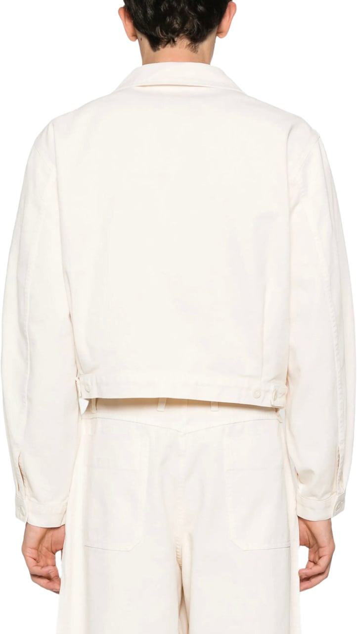 Lemaire Lemaire Trucker Jacket Snowy Off White Wit